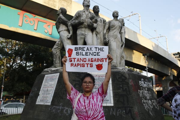 Protesting the violence in the hills